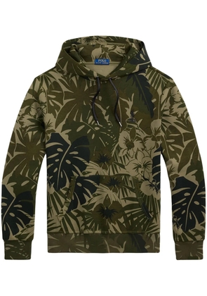 Polo Ralph Lauren palm-camo double-knit hoodie - Green