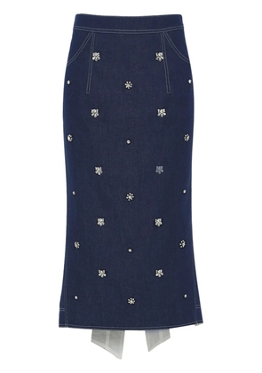 Huishan Zhang Sonia midi skirt - Blue