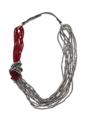 Antonelli knot-embellished necklace - Silver