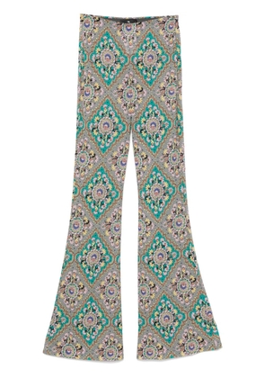 ETRO floral-print trousers - Grey