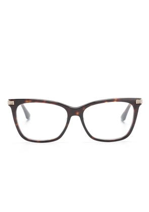 Jimmy Choo Eyewear glitter-embellished cat-eye glasses - Brown