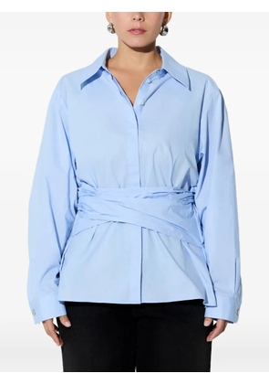 Marcella Ellory tie-detail shirt - Blue