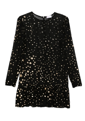 Valentino Garavani Pre-Owned 2010s star-print silk dress - Black