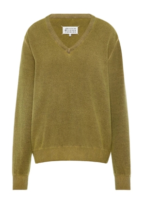 Maison Margiela V-neck sweater - Green