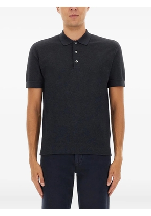 Zegna buttoned polo shirt - Grey