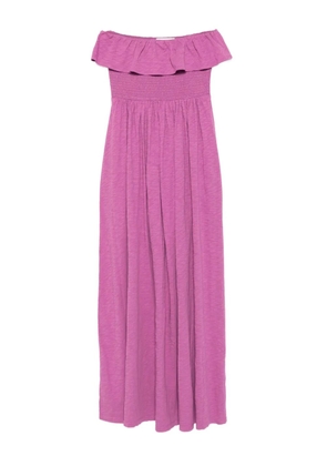 Ba&Sh Viky off-shoulder smocked dress - Purple