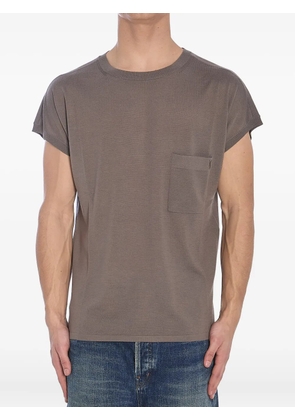 Saint Laurent Wool T-shirt - Grey