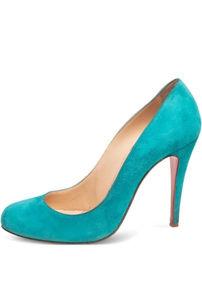 Christian Louboutin Pre-Owned 100mm suede pumps - Blue