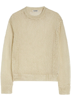Jil Sander open knit Sweater - Neutrals