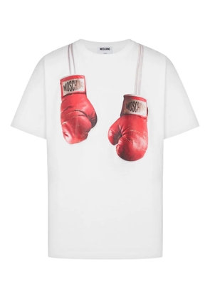 Moschino boxing-gloves print T-shirt - White