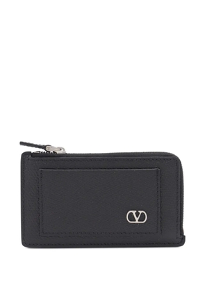 Valentino Garavani VLogo leather card holder - Black
