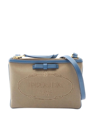 Prada Pre-Owned 2010-2025 Canapa Logo Jacquard crossbody bag - Brown