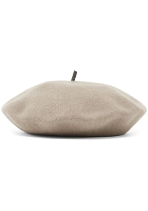 Brunello Cucinelli wool beret - Neutrals