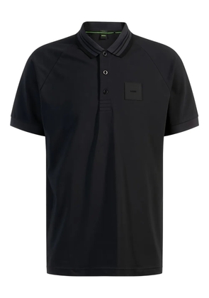 HUGO rib paddy polo shirt - Blue