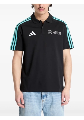 adidas x Mercedes - AMG Petronas Formula One Team DNA 3-Stripes logo polo shirt - Black