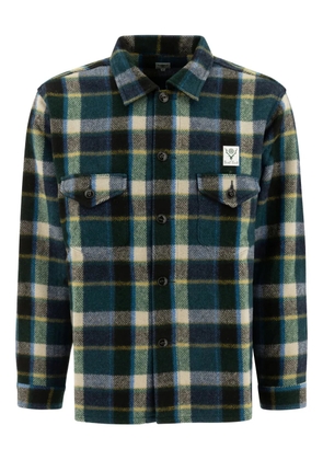 SOUTH2 WEST8 plaid pocket shirt - Green