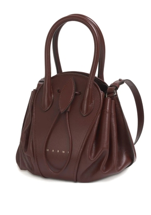 Marni tubular handles tulipea shoulder bag - Brown