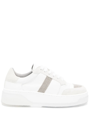 Fabiana Filippi glitter-detail low-top sneakers - White