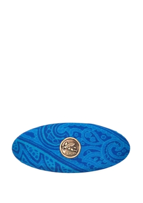 ETRO paisley medallion hair clip - Blue