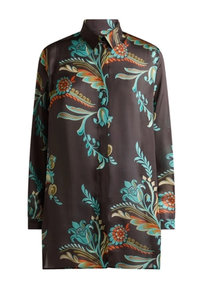 ETRO floral-print shirt - Brown