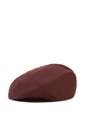 Dolce & Gabbana linen flat cap - Brown