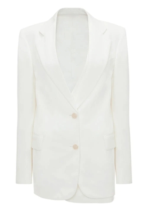Victoria Beckham asymmetric double-layered blazer - White