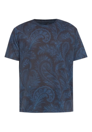 ETRO paisley print T-shirt - Blue