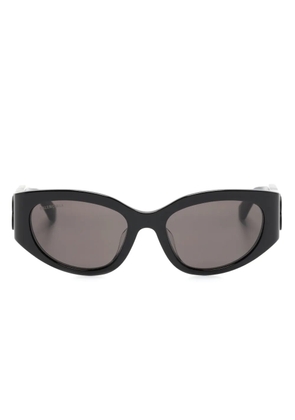 Balenciaga Eyewear oval-frame sunglasses - Black