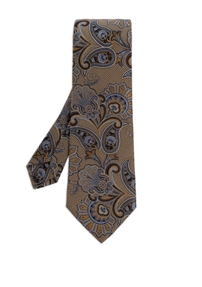 ETRO paisley-patterned tie - Brown