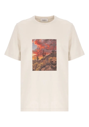 Laneus graphic-print T-shirt - Neutrals