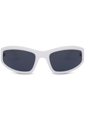 Moschino Eyewear biker-style frame sunglasses - White