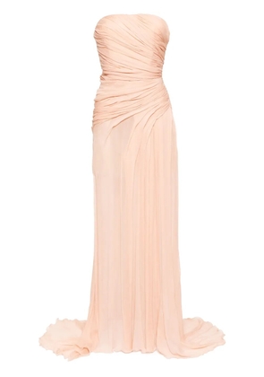 Ermanno Scervino strapless draped gown - Pink