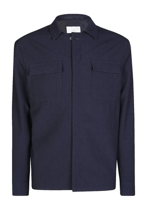 Eleventy double-pocket shacket - Blue