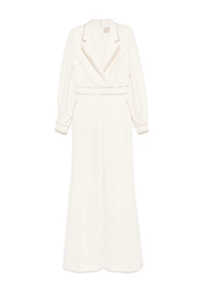 Elie Saab stud-embellished jumpsuit - White