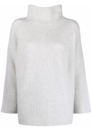 3.1 Phillip Lim high-neck ribbed-knit jumper - Grey