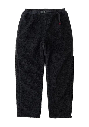 Gramicci sherpa-effect belted trousers - Black