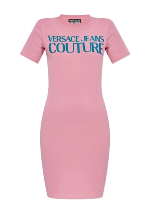 Versace Jeans Couture logo-print T-shirt dress - Pink