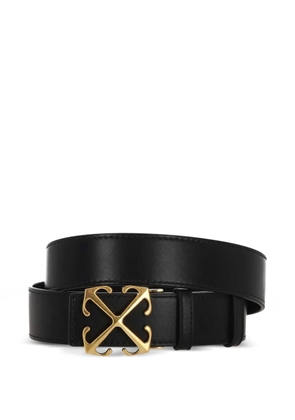 Off-White signature Arrows motif-buckle leather belt - Black