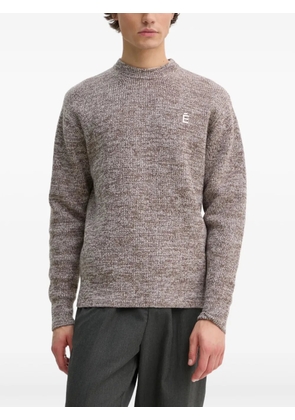 Études Studio logo crew-neck sweater - Brown