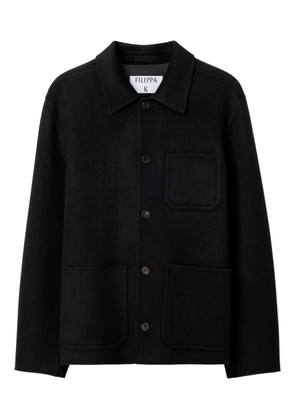 Filippa K wool shirt jacket - Black
