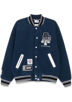 AAPE BY *A BATHING APE® logo varsity jacket - Blue