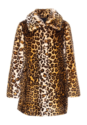 LIU JO leopard-print button-fastening jacket - Brown
