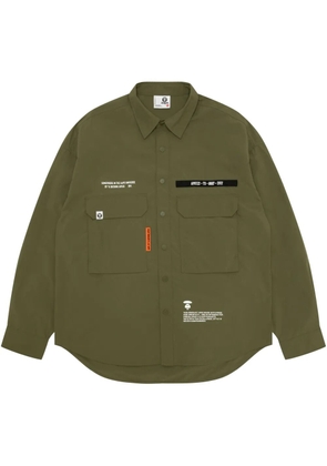 AAPE BY *A BATHING APE® text-print shirt - Green