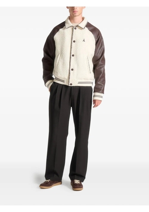 Manière De Voir embroidered-logo bomber jacket - Neutrals