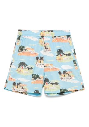 Drôle De Monsieur Le Short Plage swim shorts - Blue