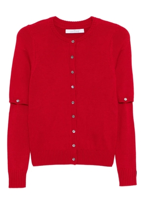 Rokh detachable-sleeve cardigan - Red