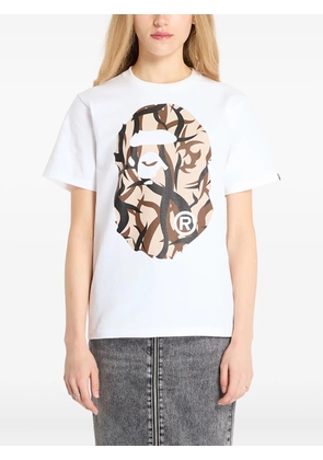 A BATHING APE® graphic-print cotton T-shirt - White