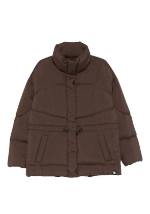 Bacon drawstring puffer coat - Brown
