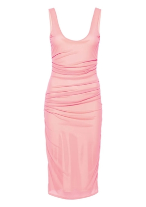 Patrizia Pepe mesh midi dress - Pink