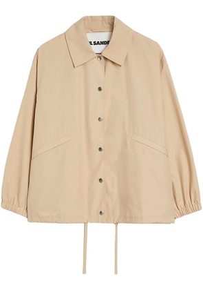 Jil Sander logo-print jacket - Neutrals